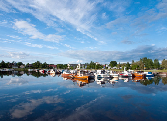Пристани города Хамина, Финляндия